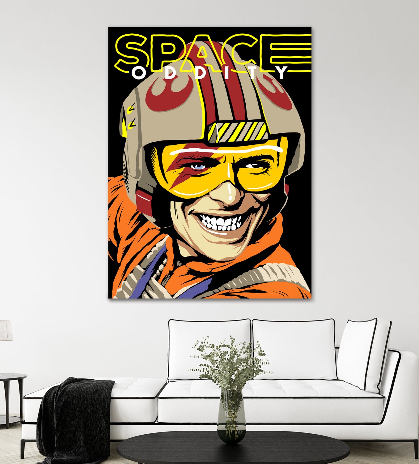 Space Oddity by Bily Mariano da Luz on GIANT ART - orange digital drawing