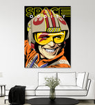 Space Oddity by Bily Mariano da Luz on GIANT ART - orange digital drawing