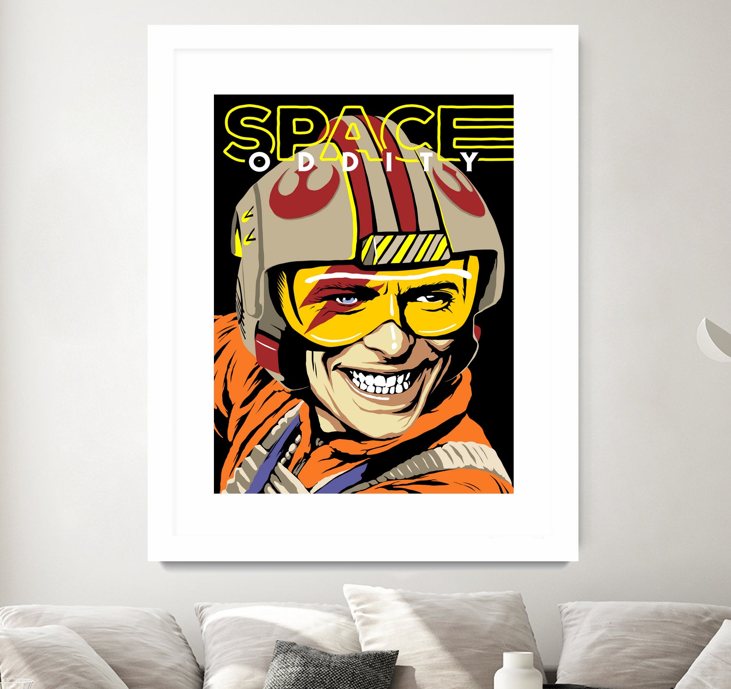 Space Oddity by Bily Mariano da Luz on GIANT ART - orange digital drawing