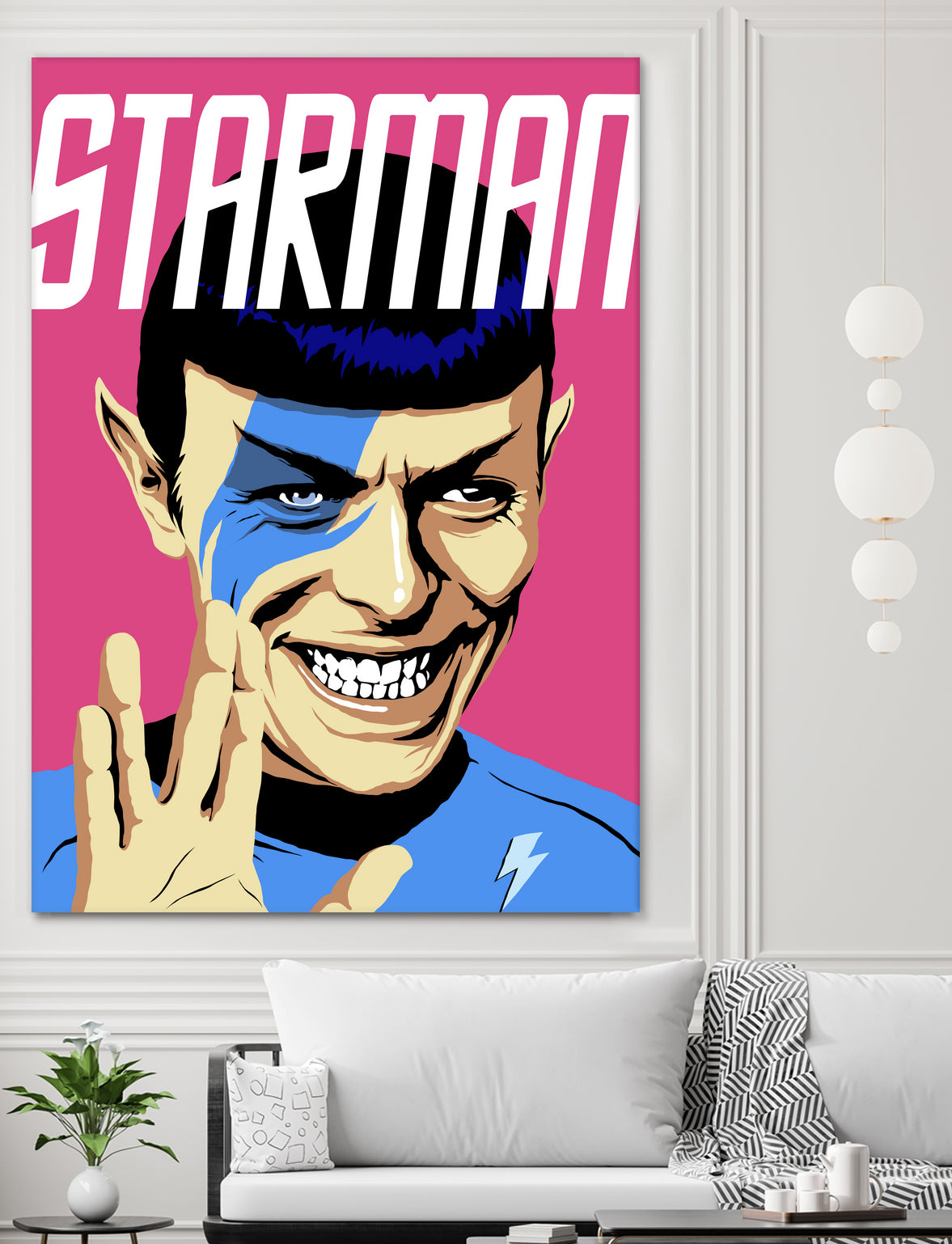 Starman by Bily Mariano da Luz on GIANT ART - pink digital painting