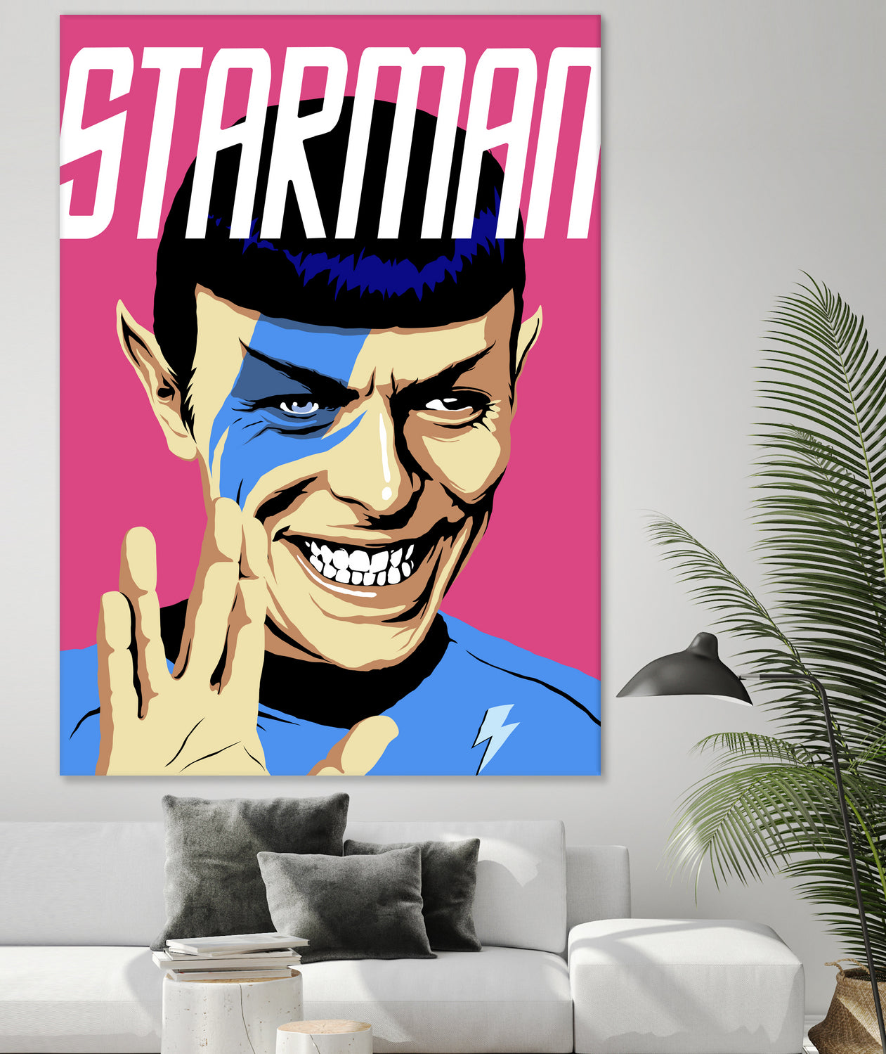 Starman by Bily Mariano da Luz on GIANT ART - pink digital painting