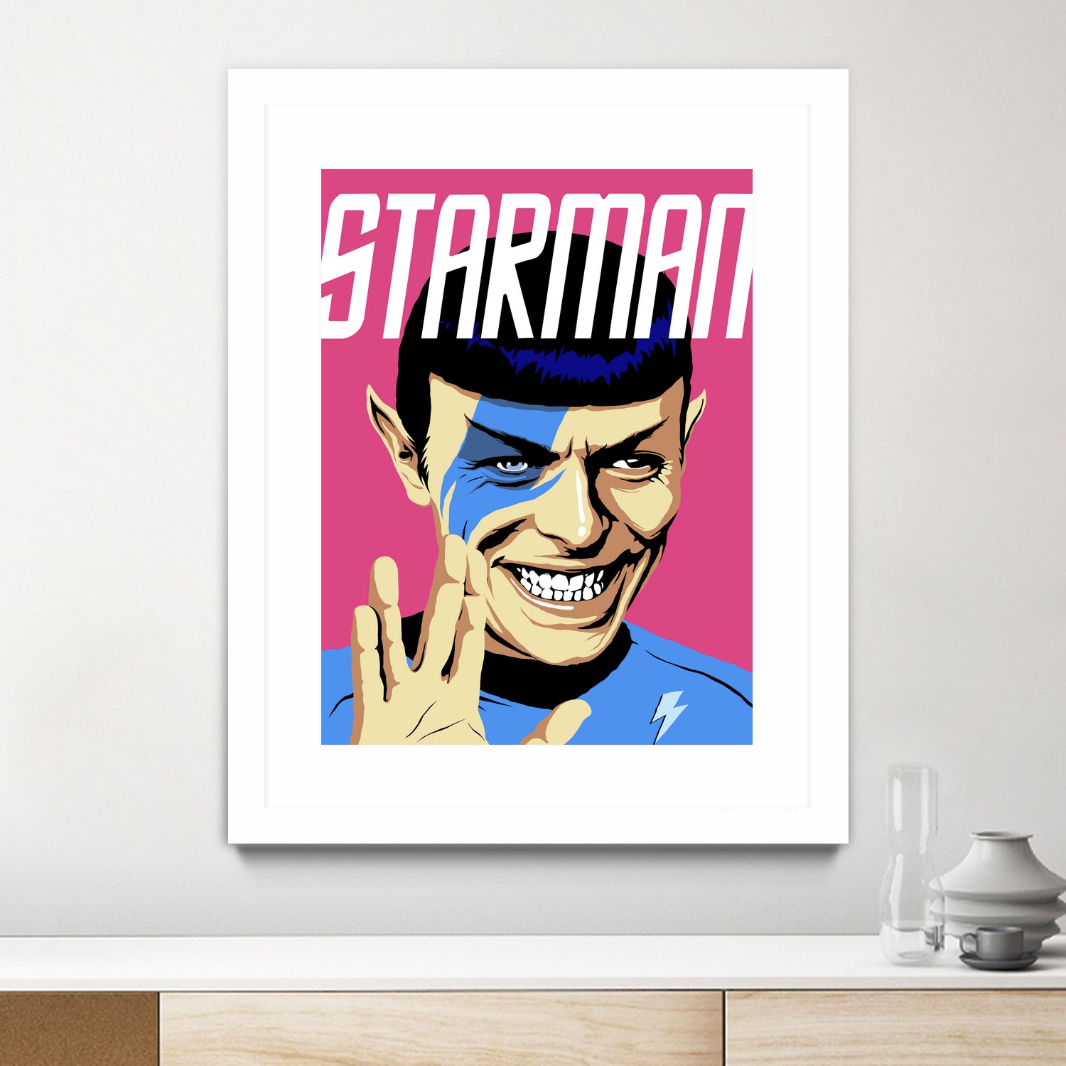 Starman by Bily Mariano da Luz on GIANT ART - pink digital painting