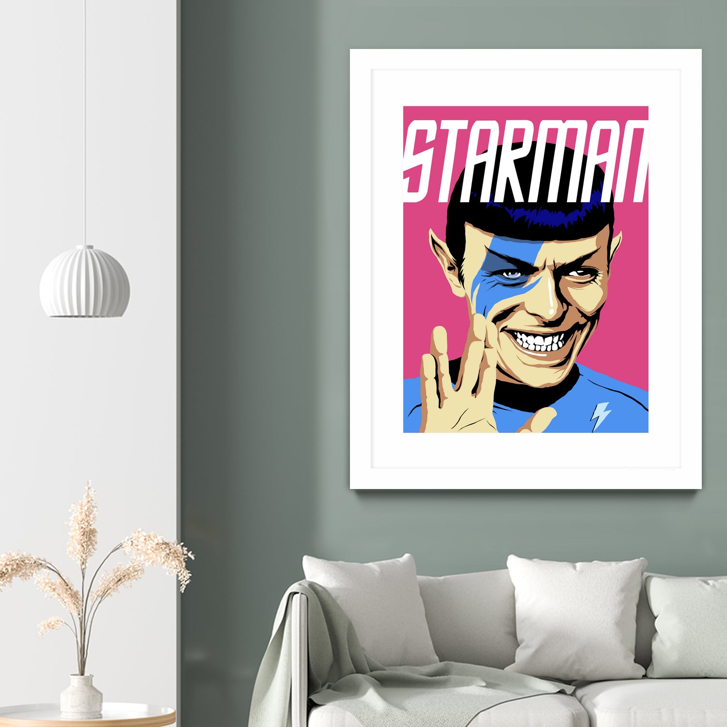 Starman by Bily Mariano da Luz on GIANT ART - pink digital painting