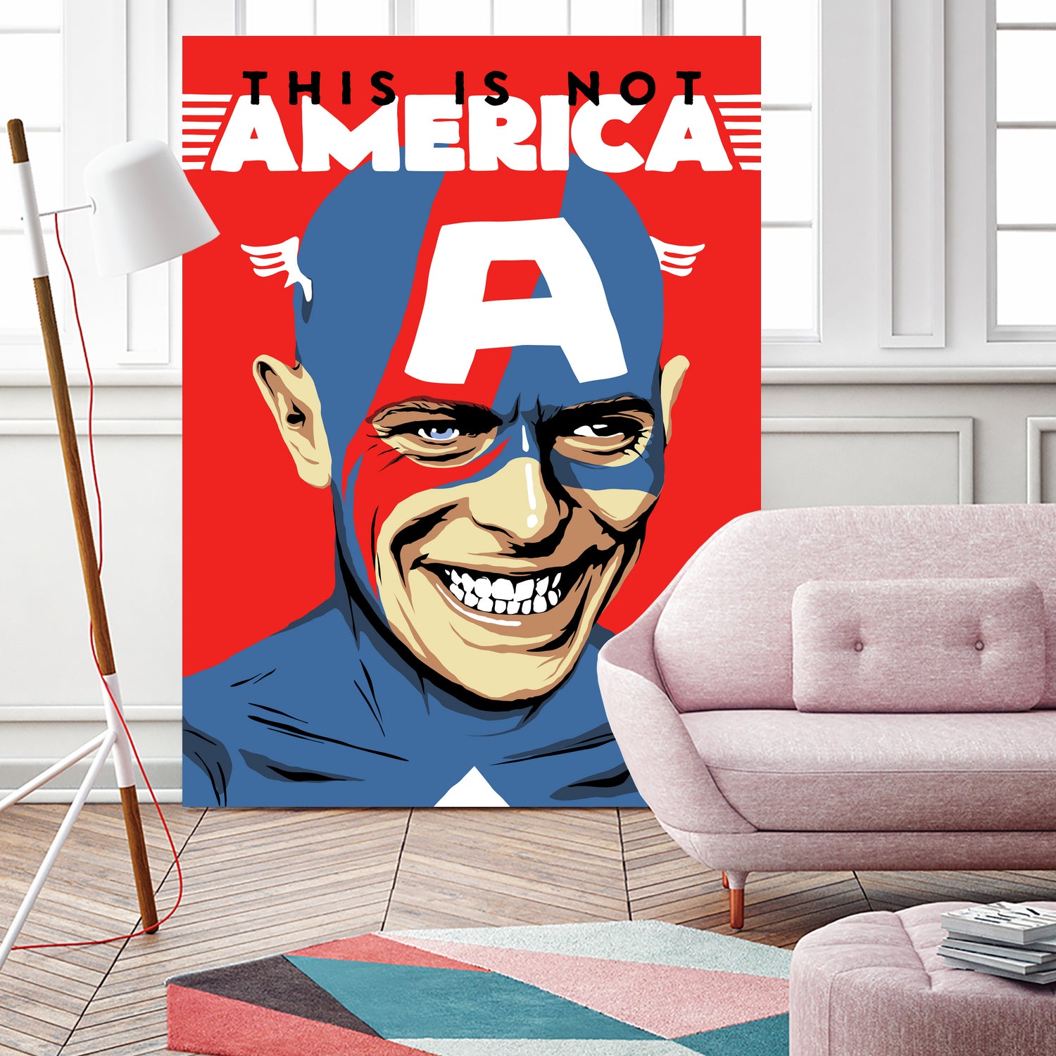 This is Not America by Bily Mariano da Luz on GIANT ART - red digital drawing