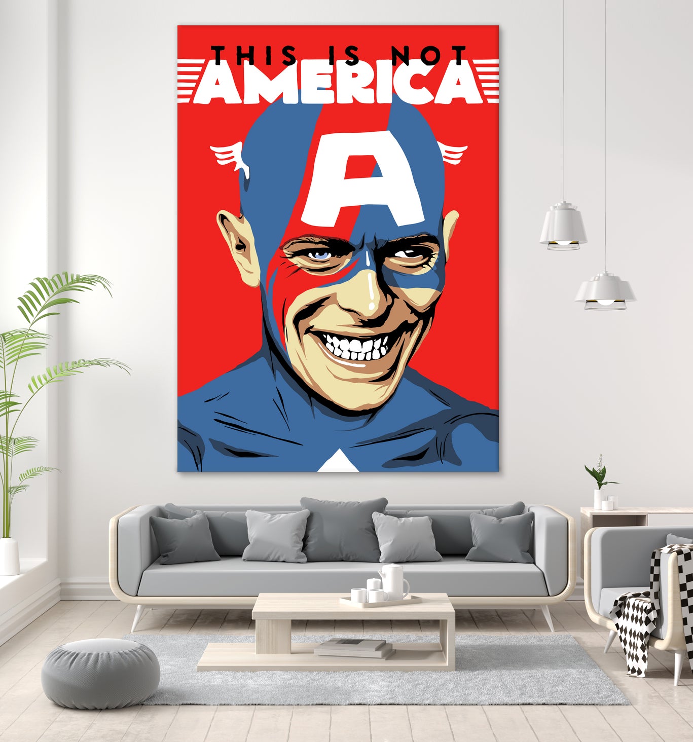 This is Not America by Bily Mariano da Luz on GIANT ART - red digital drawing