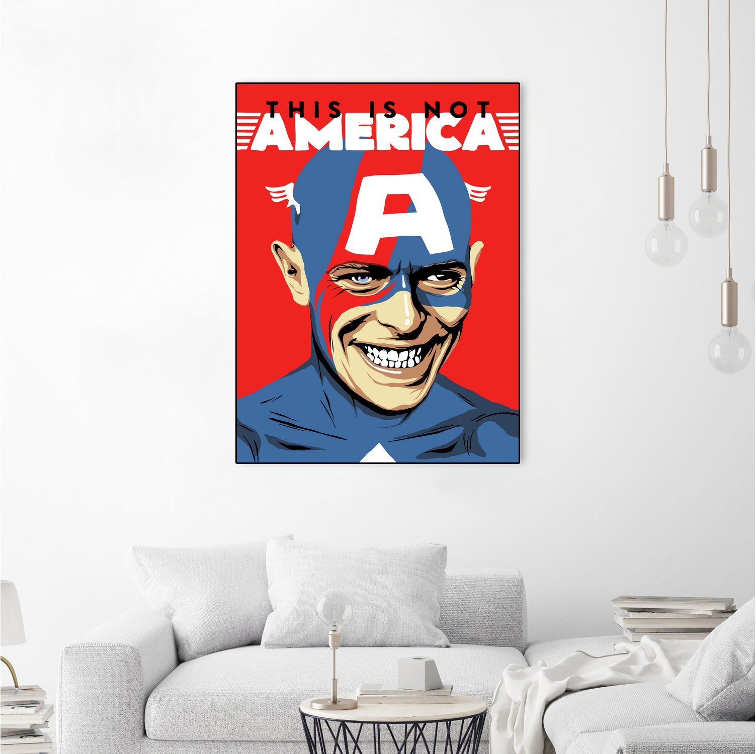 This is Not America by Bily Mariano da Luz on GIANT ART - red digital drawing