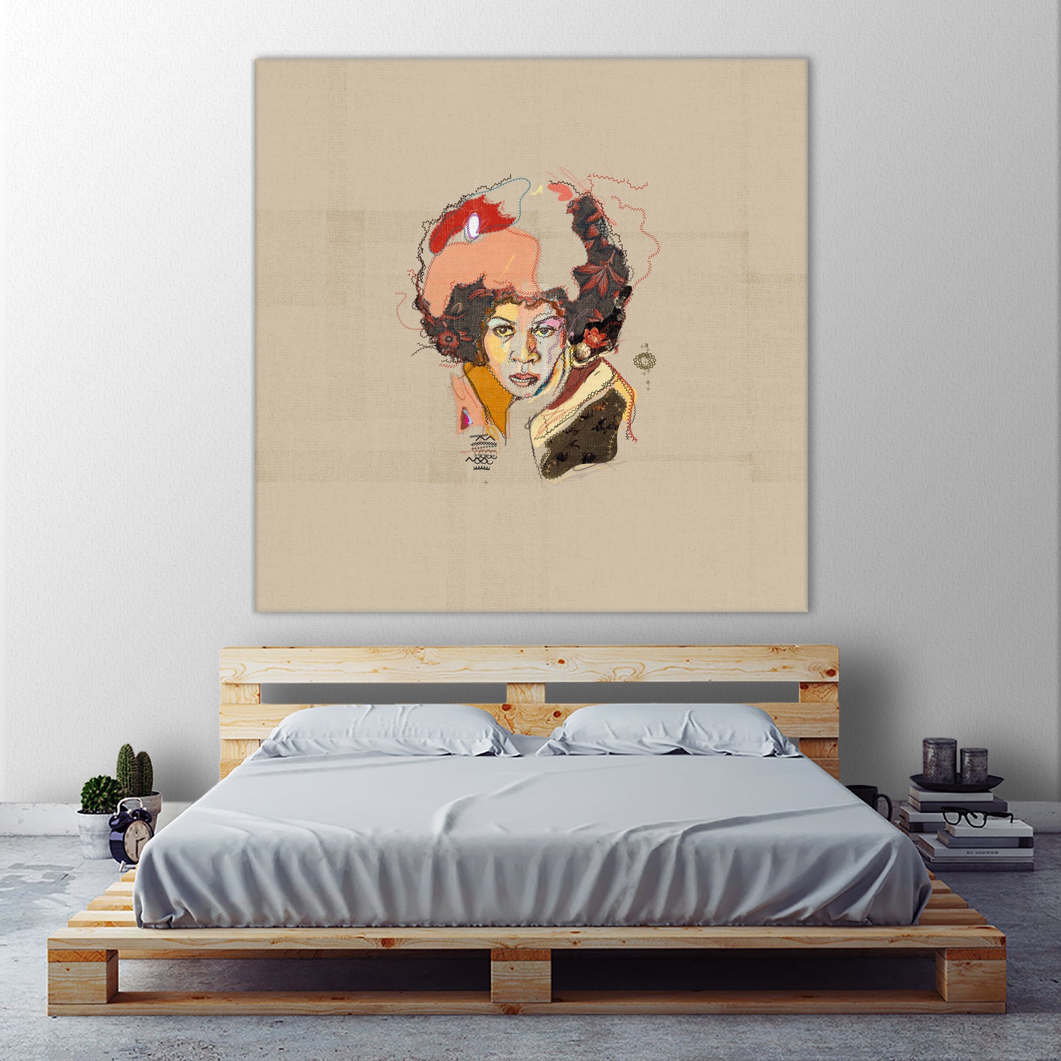 Minnie Riperton - Soul Sista by Carlos Quiterio on GIANT ART - brown digital painting