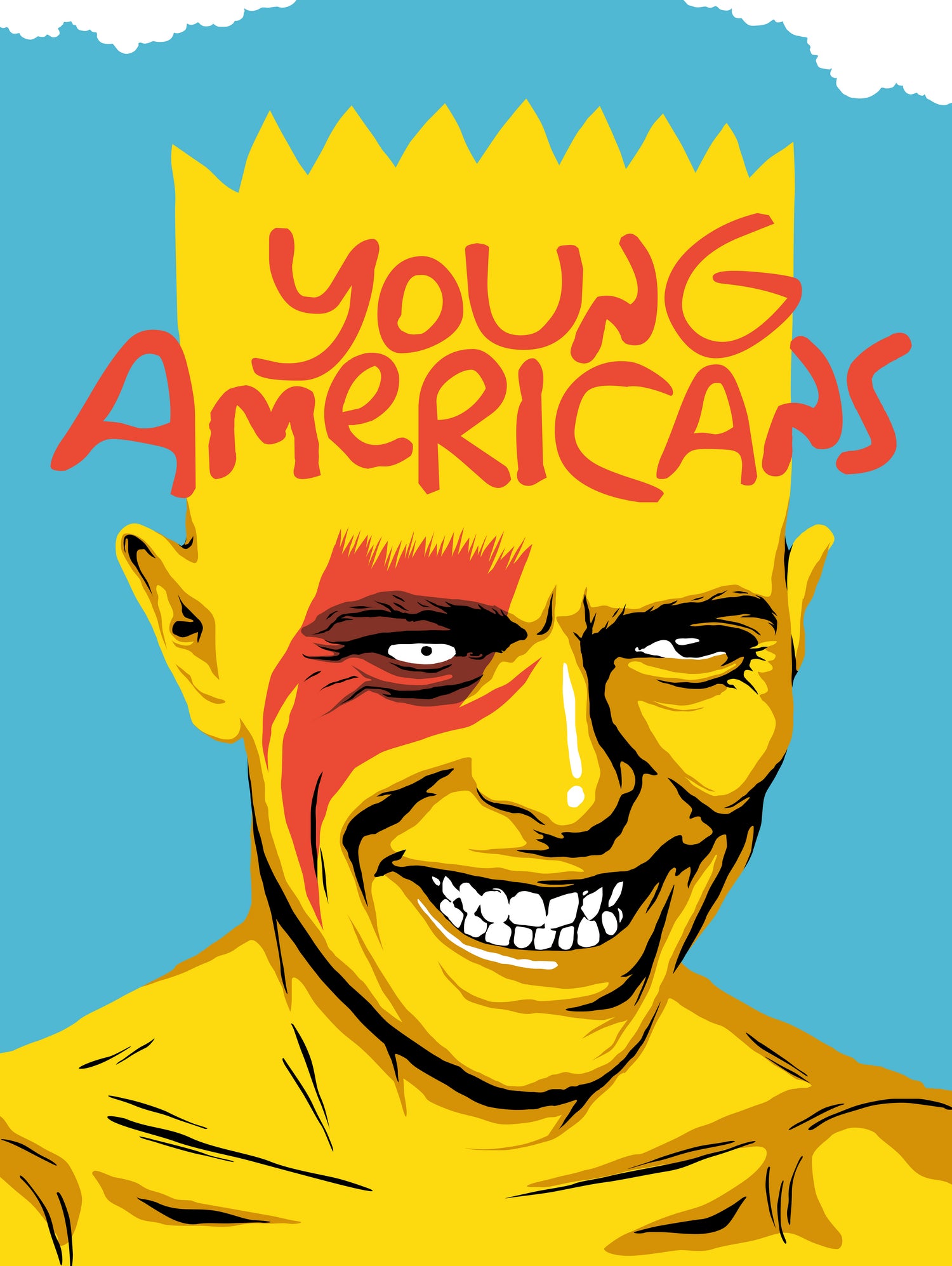 Young Americans by Bily Mariano da Luz on GIANT ART - blue digital drawing