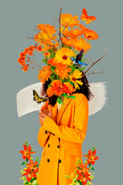 woman bloom collage by edson ramos on GIANT ART - gray photo manipulation