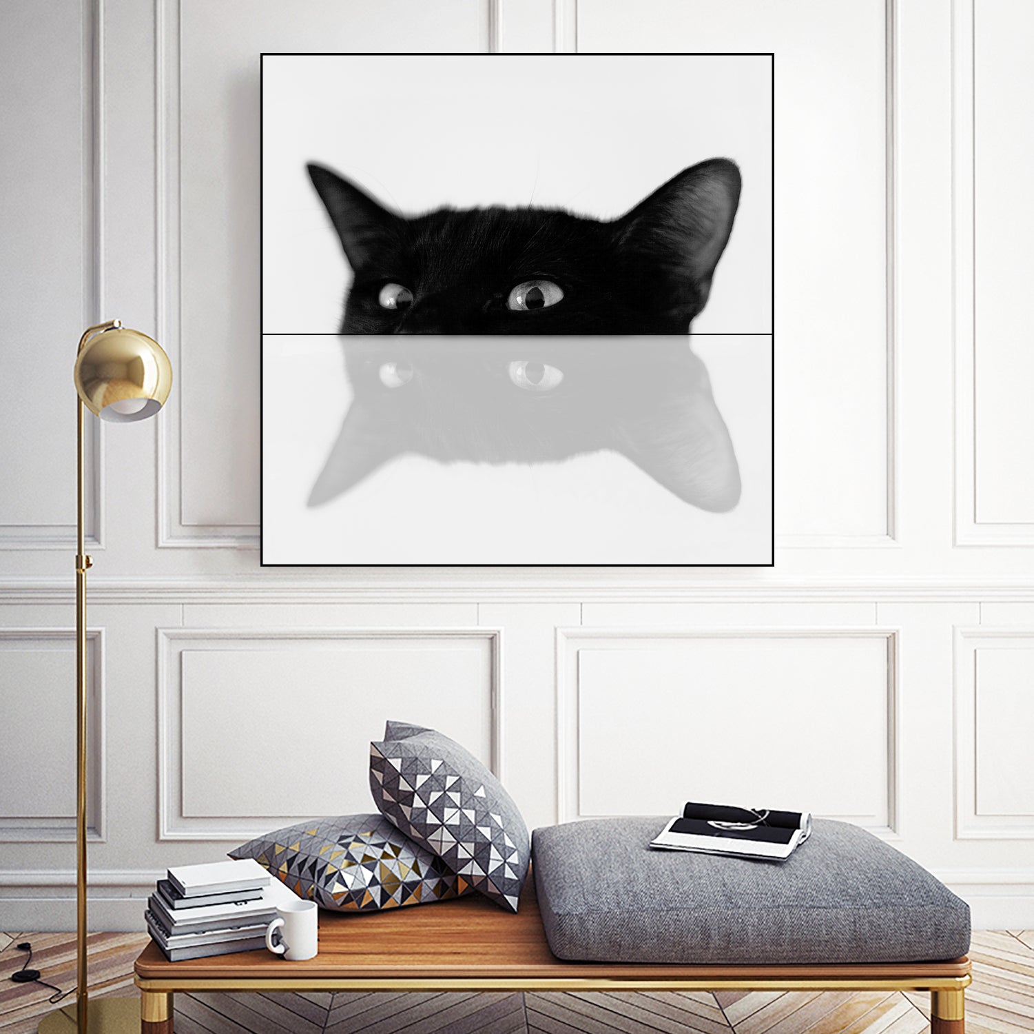 Cat by Tsvetelina Yurukova on GIANT ART - black photo illustration