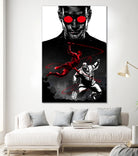 Daredevil vs Kingpin by Paola Morpheus on GIANT ART - red digital painting