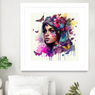 Watercolor Floral Arabian Woman #9 by Isabel Cerdá Muñoz on GIANT ART - pink digital painting