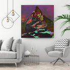 Coloria by Jamison Gish on GIANT ART - fuchsia digital painting