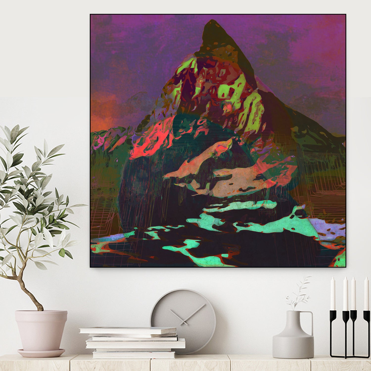 Coloria by Jamison Gish on GIANT ART - fuchsia digital painting