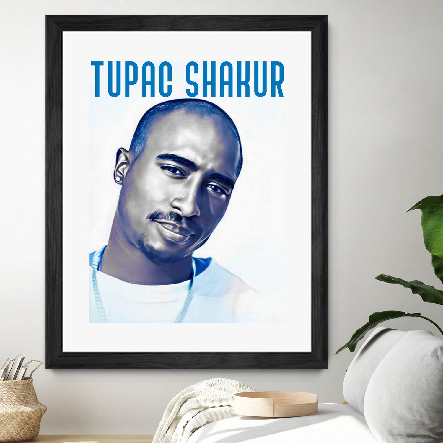 Tupac Shakur by Sergej Midas on GIANT ART - white digital drawing