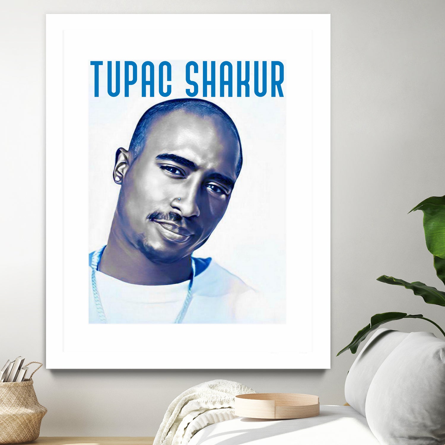 Tupac Shakur by Sergej Midas on GIANT ART - white digital drawing