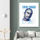 Tupac Shakur by Sergej Midas on GIANT ART - white digital drawing