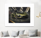 Lamborghini v2 in watercolor-sports car by miguel angel romero franco on GIANT ART - white digital drawing