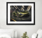 Lamborghini v2 in watercolor-sports car by miguel angel romero franco on GIANT ART - white digital drawing