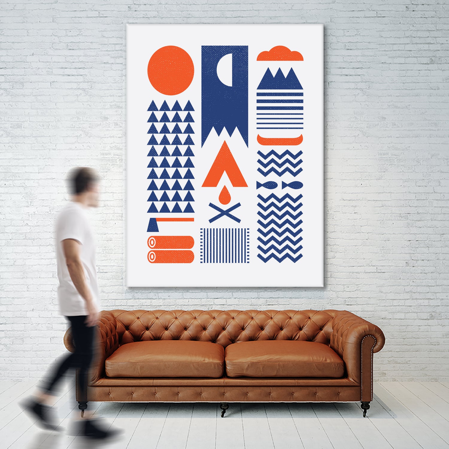 Simplify by Rick Crane on GIANT ART - blue vector illustration