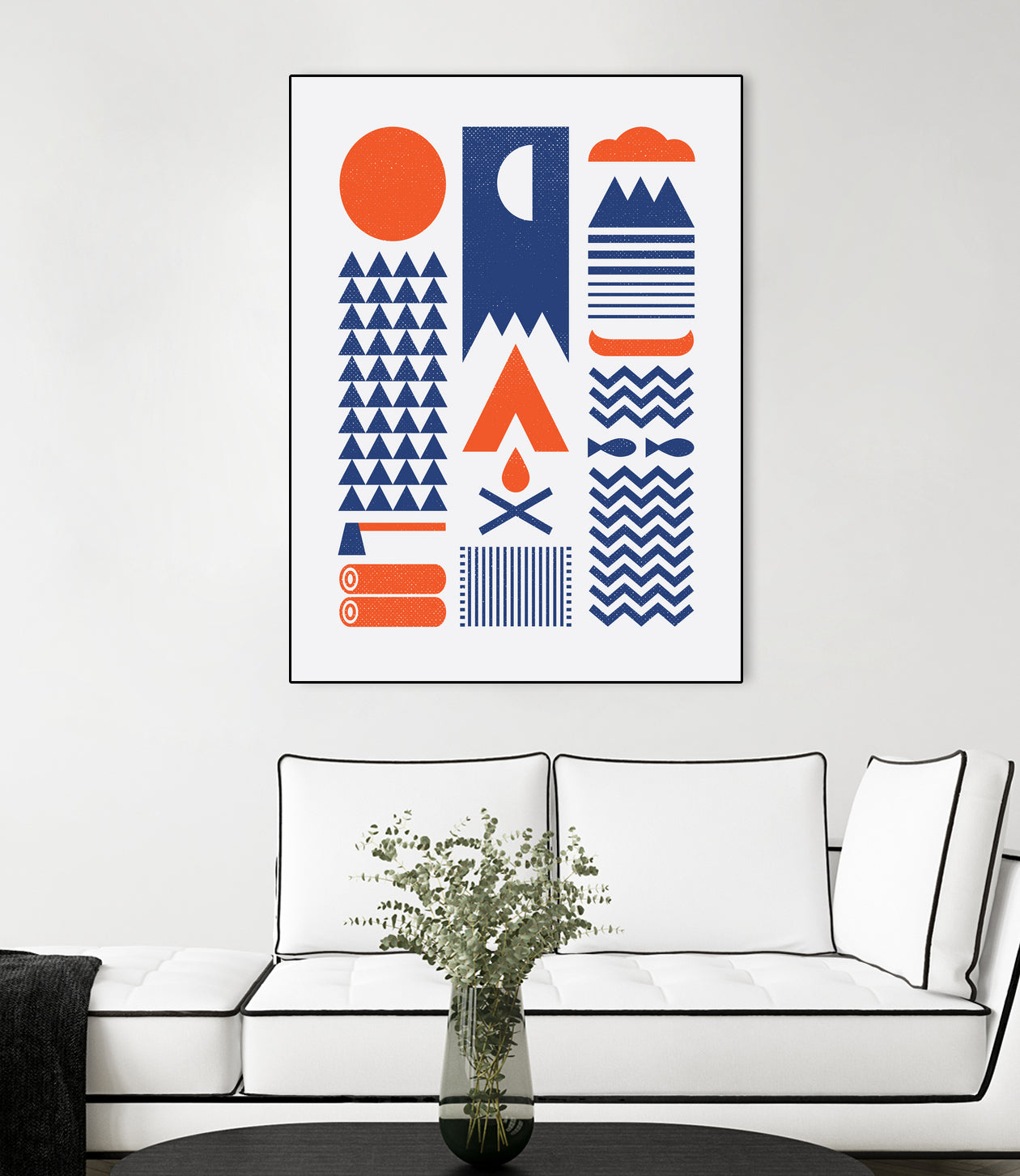 Simplify by Rick Crane on GIANT ART - blue vector illustration