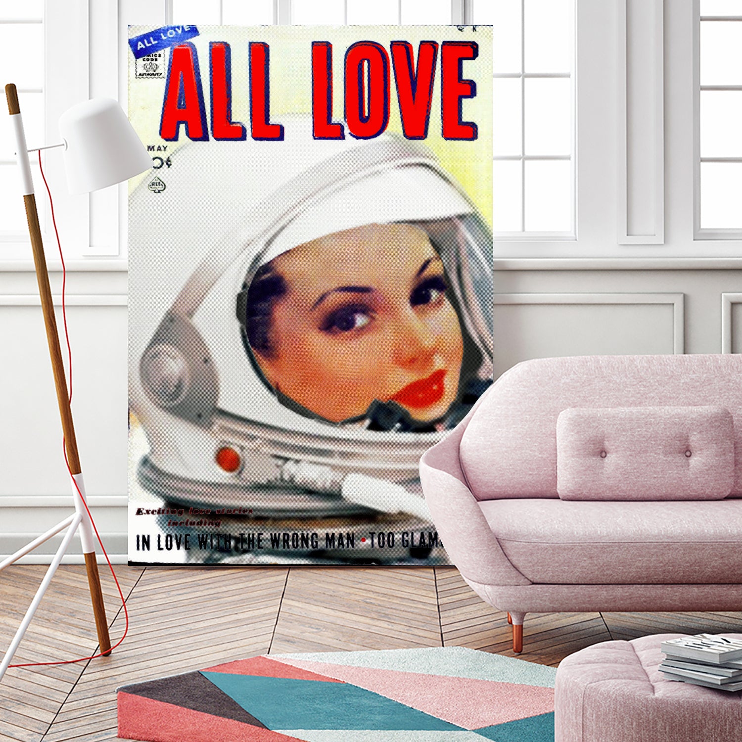 All Love comic book cover | Astronaut Girl by TULIO ALMEIDA on GIANT ART - white digital painting