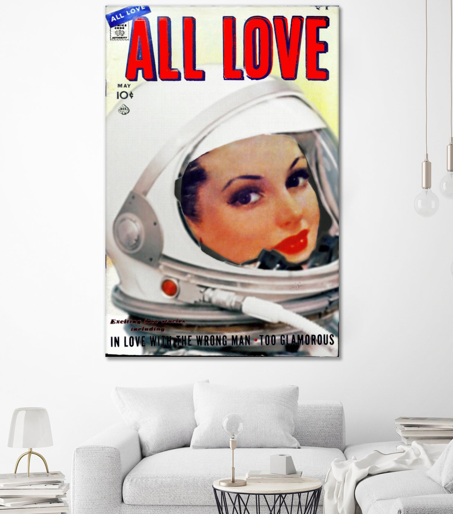 All Love comic book cover | Astronaut Girl by TULIO ALMEIDA on GIANT ART - white digital painting