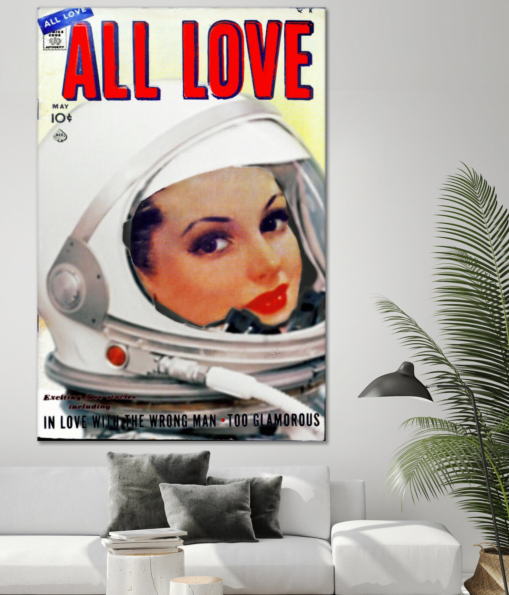 All Love comic book cover | Astronaut Girl by TULIO ALMEIDA on GIANT ART - white digital painting