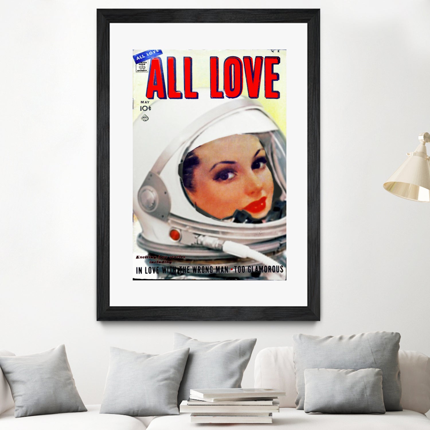 All Love comic book cover | Astronaut Girl by TULIO ALMEIDA on GIANT ART - white digital painting