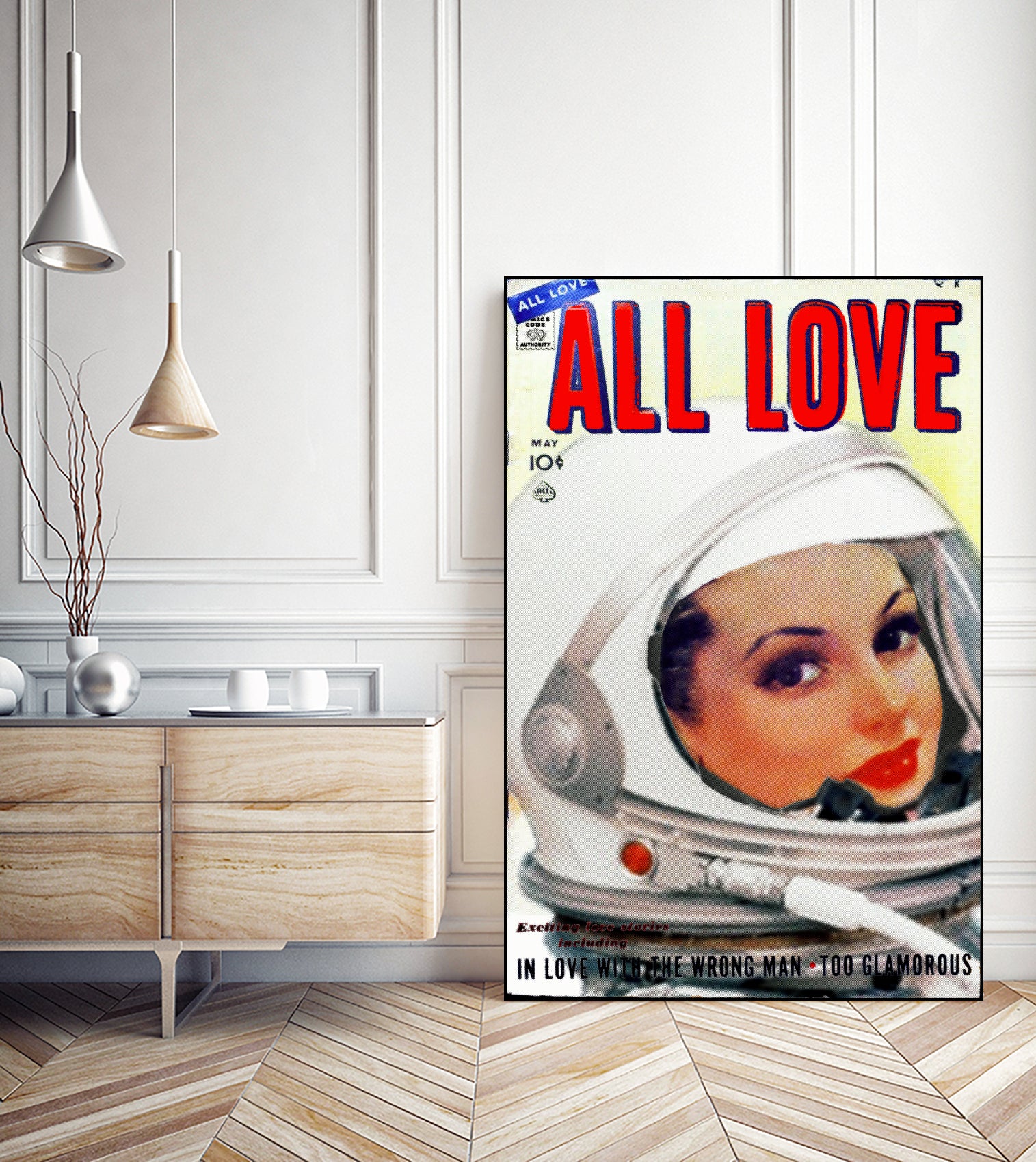 All Love comic book cover | Astronaut Girl by TULIO ALMEIDA on GIANT ART - white digital painting