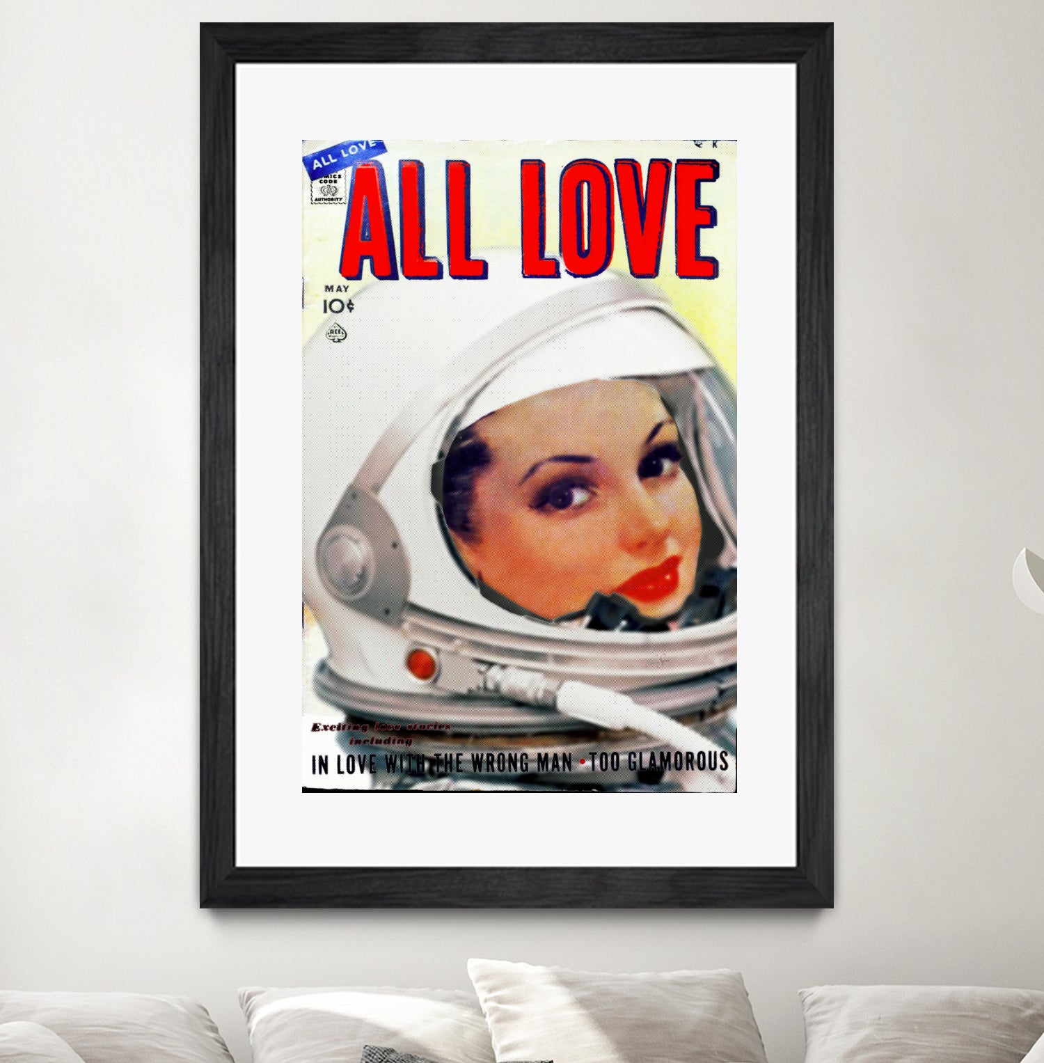 All Love comic book cover | Astronaut Girl by TULIO ALMEIDA on GIANT ART - white digital painting