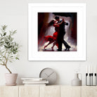 Tango in the rain. by Ievgeniia Bidiuk on GIANT ART - red digital painting