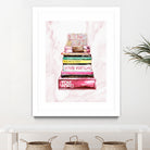 stack of fashion books and a gucci bag by miguel angel romero franco on GIANT ART - pink digital drawing