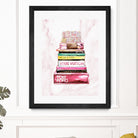 stack of fashion books and a gucci bag by miguel angel romero franco on GIANT ART - pink digital drawing