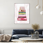 stack of fashion books and a gucci bag by miguel angel romero franco on GIANT ART - pink digital drawing