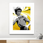 Bruce Lee by Nikita Abakumov on GIANT ART - yellow vector illustration