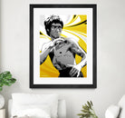 Bruce Lee by Nikita Abakumov on GIANT ART - yellow vector illustration