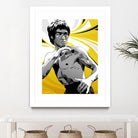 Bruce Lee by Nikita Abakumov on GIANT ART - yellow vector illustration