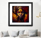 Powerful African Warrior Woman #1 by Isabel Cerdá Muñoz on GIANT ART - brown digital painting