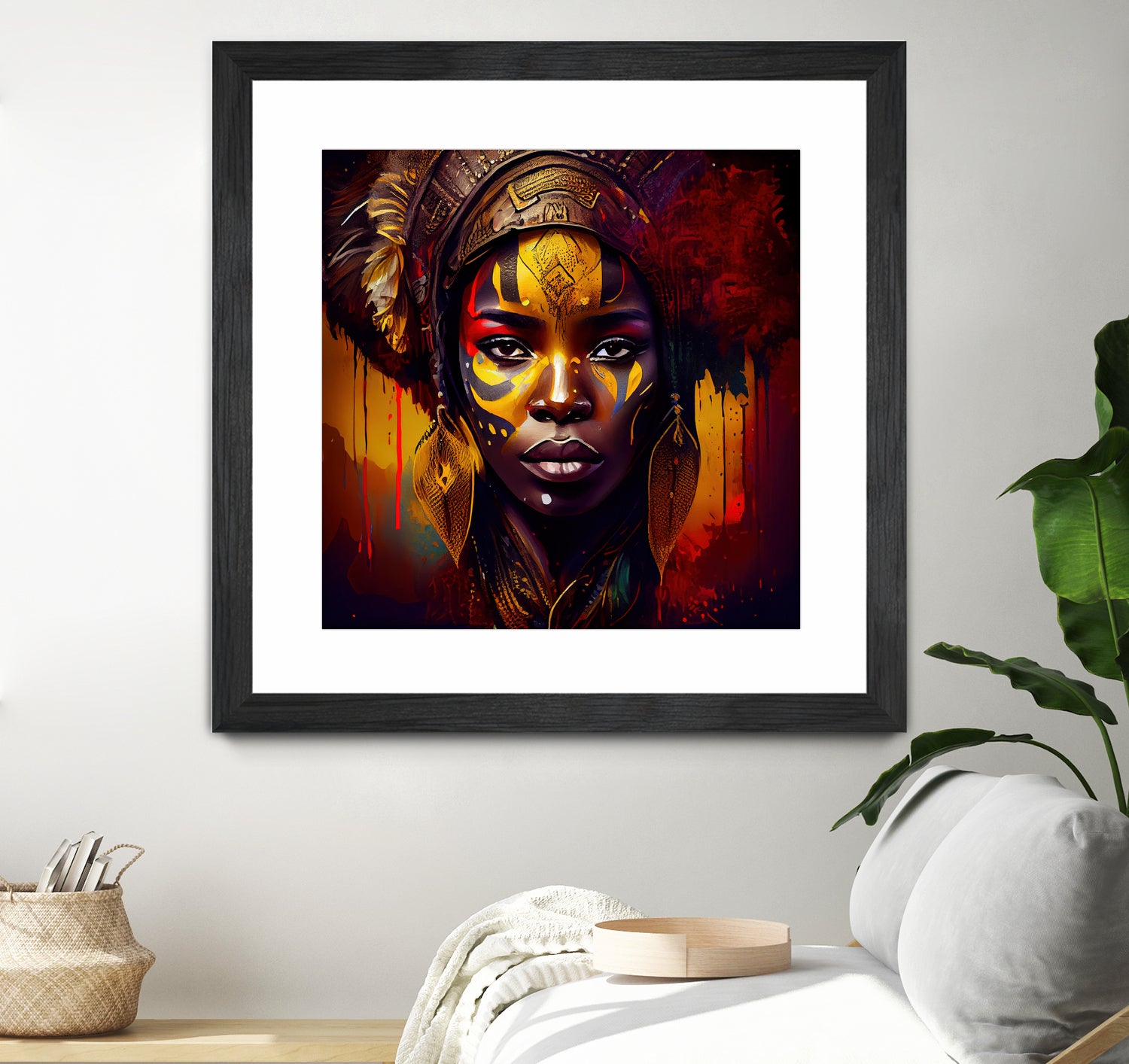 Powerful African Warrior Woman #1 by Isabel Cerdá Muñoz on GIANT ART - brown digital painting