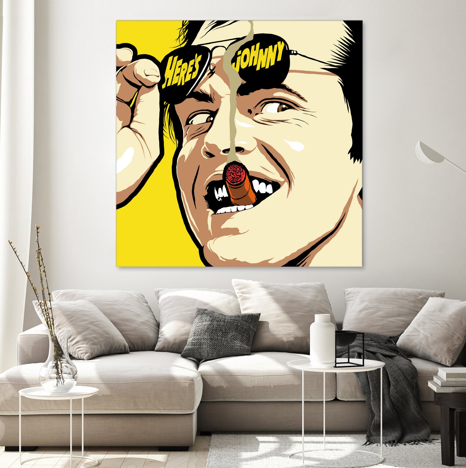 Shiny Sunglasses by Bily Mariano da Luz on GIANT ART - yellow digital painting