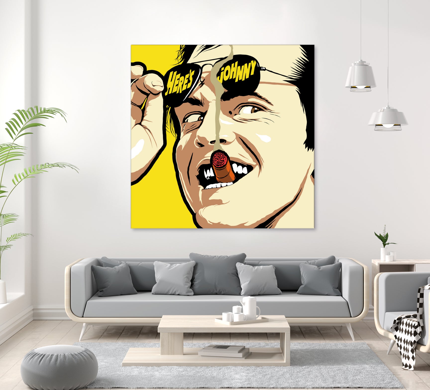 Shiny Sunglasses by Bily Mariano da Luz on GIANT ART - yellow digital painting