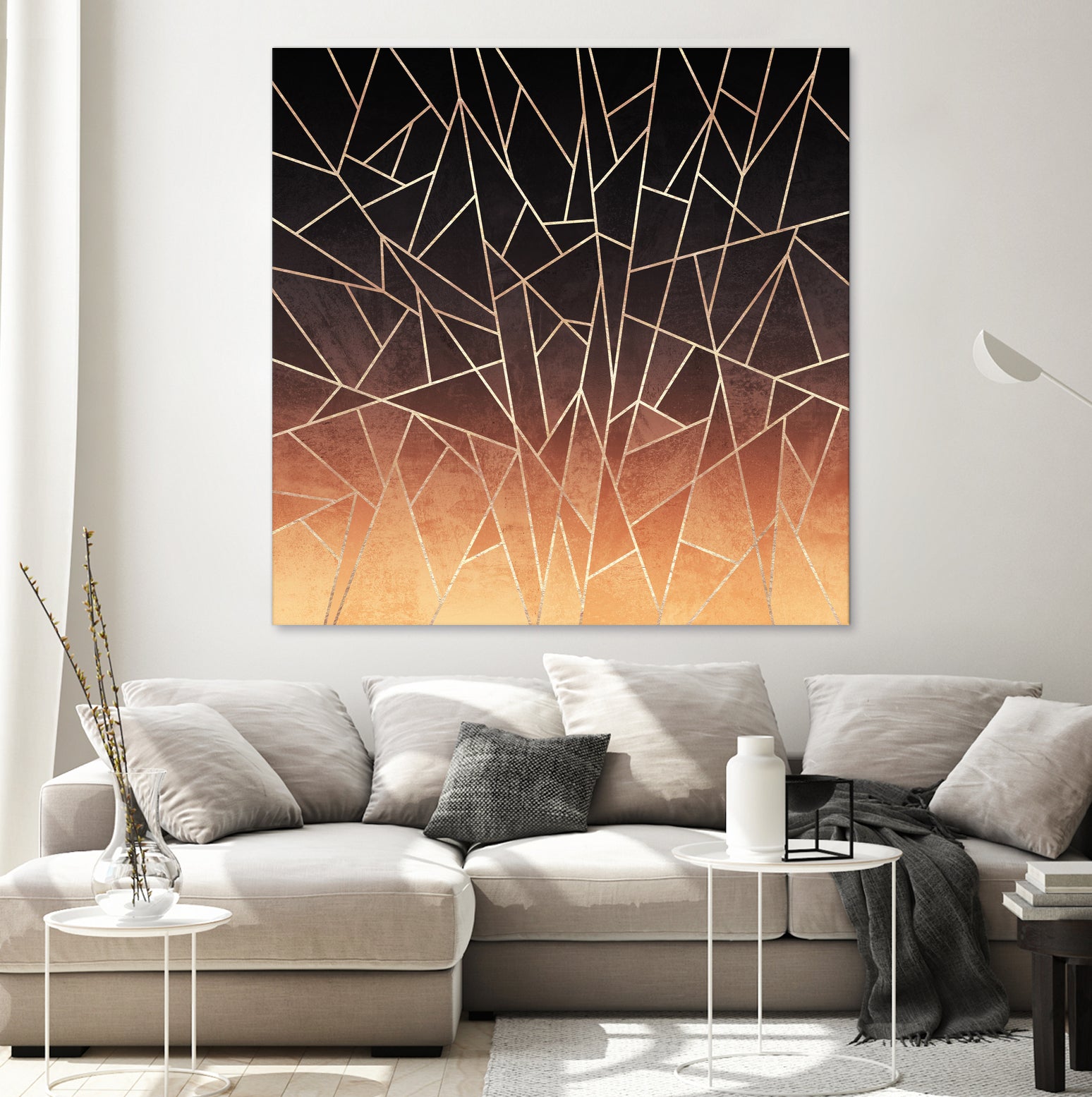 Shattered Ombre by Elisabeth Fredriksson on GIANT ART - brown digital painting