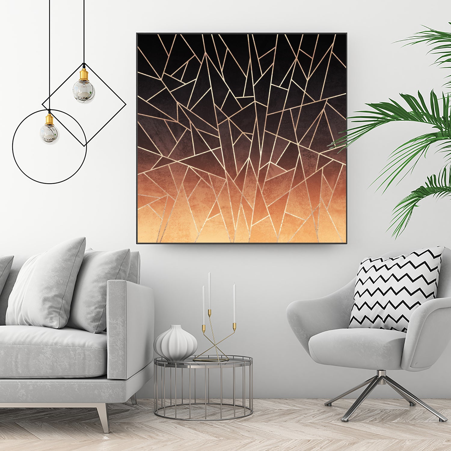 Shattered Ombre by Elisabeth Fredriksson on GIANT ART - brown digital painting