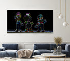 Luigi-Yoschi-Mario by Marcelo Moya on GIANT ART - black digital painting