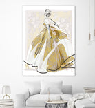 The Golden Gown by Jennifer Griffey on GIANT ART - yellow digital painting