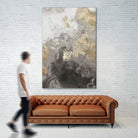 Ocean Splash II Grey Version by Pi Studio on GIANT ART - yellow mixed media