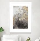 Ocean Splash II Grey Version by Pi Studio on GIANT ART - yellow mixed media