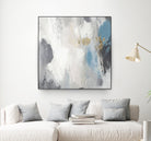 Gray Days II by Pi Studio on GIANT ART - blue mixed media