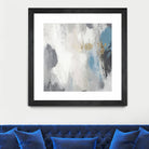 Gray Days II by Pi Studio on GIANT ART - blue mixed media